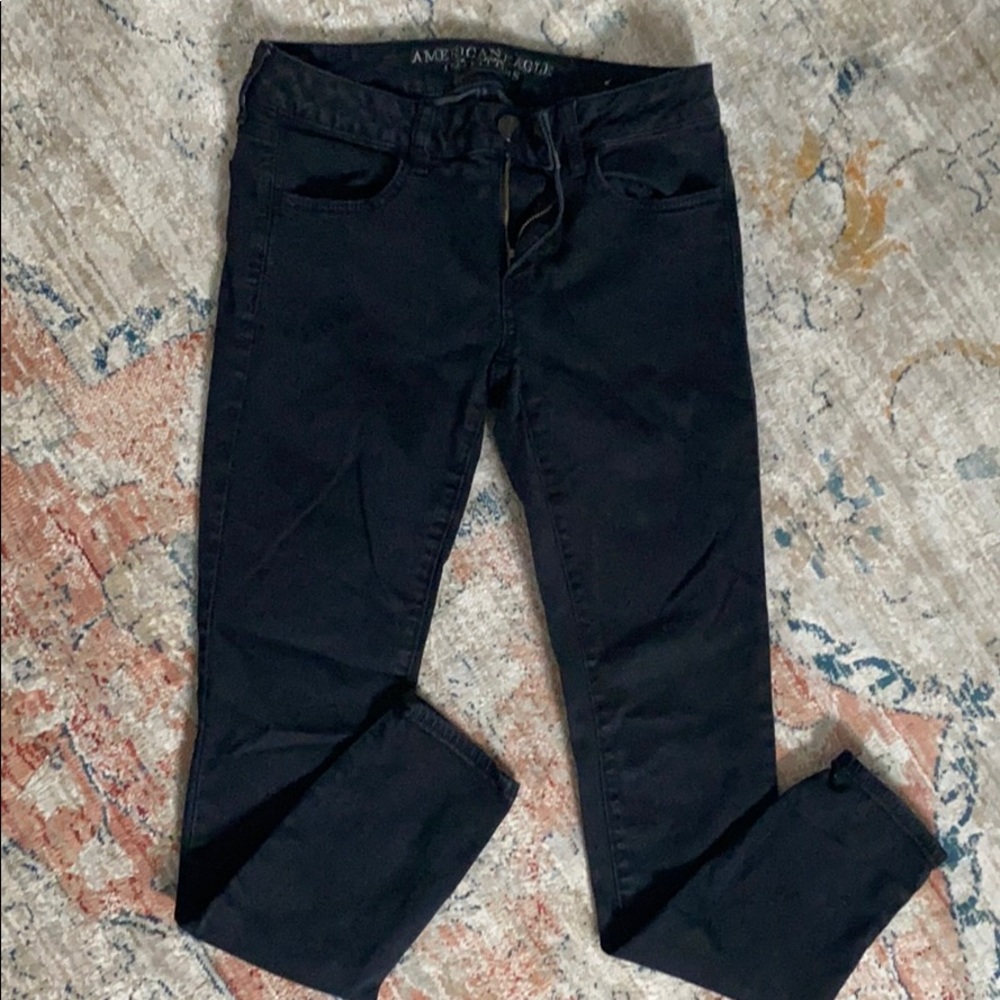 AE Black Super Stretch Jegging